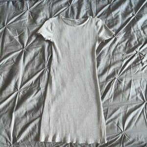 Grey Short Sleeve Dress